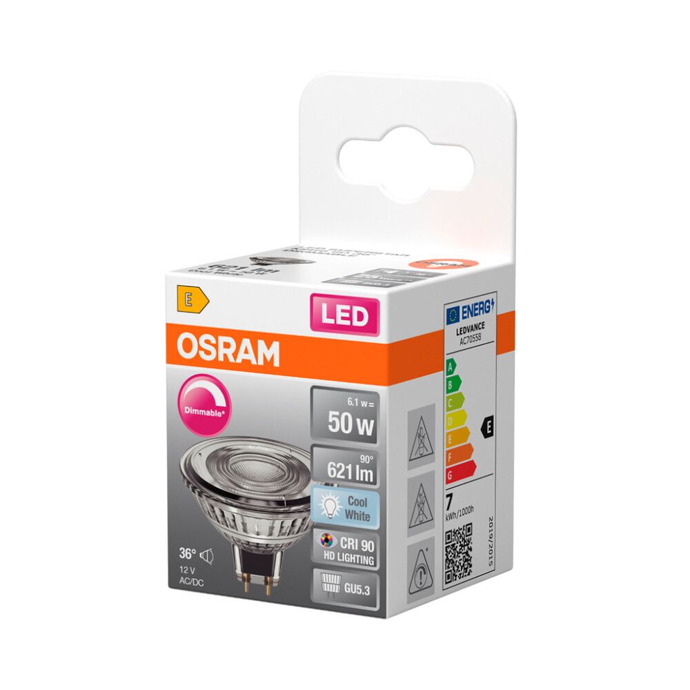 LED-lamppu Osram Superstar MR16 DIM GU5.3 6,1 W 621 lm 4000 K 1 kpl/pkt