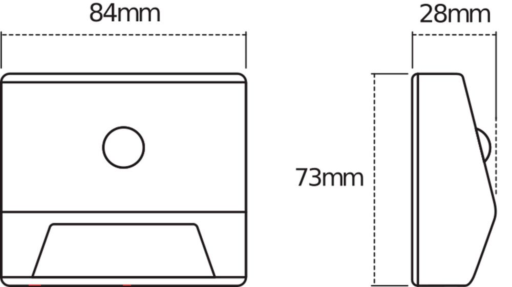 Liiketunnistinvalaisin Osram Nightlux Stair hopea 8,4 x 7,3 cm IP54