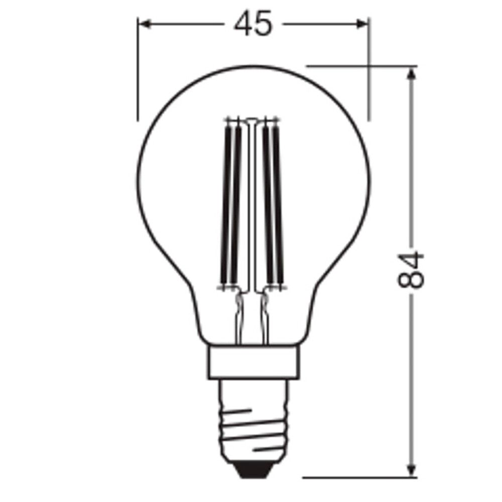 LED-lamppu Osram Star Classic P40 E14 3,4 W 470 lm 4000 K kirkas 1 kpl/pkt