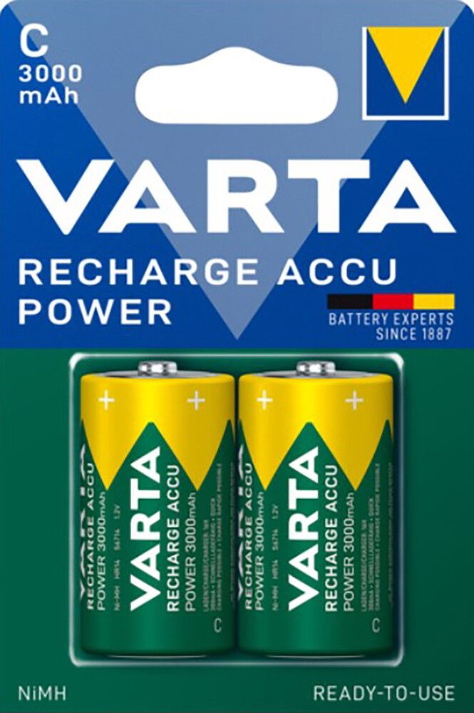 Akkuparisto Varta Recharge Accu Power C 3000 mAh 2 kpl/pkt