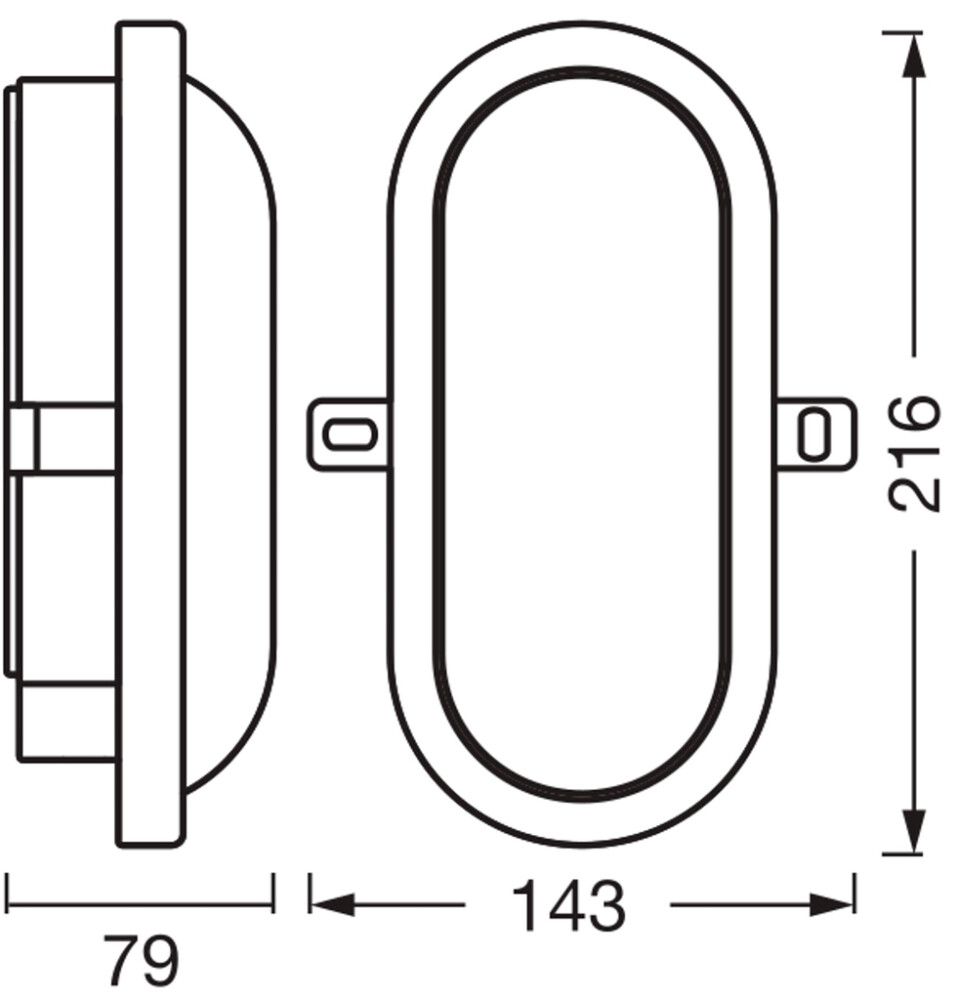 LED-yleisvalaisin Osram Bulkhead 14,3 x 21,6 cm IP54 Valkoinen