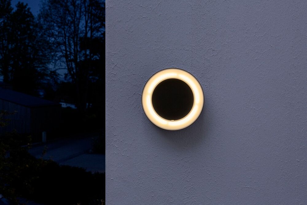 LED-ulkoseinävalaisin Osram Endura Style Ring tummanharmaa Ø 20,2 cm IP54