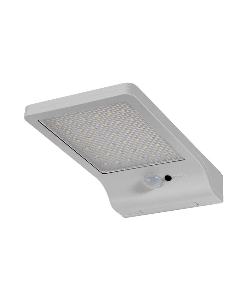 Liiketunnistinvalaisin Osram Doorled Solar hopea 19,2 x 11 cm IP44