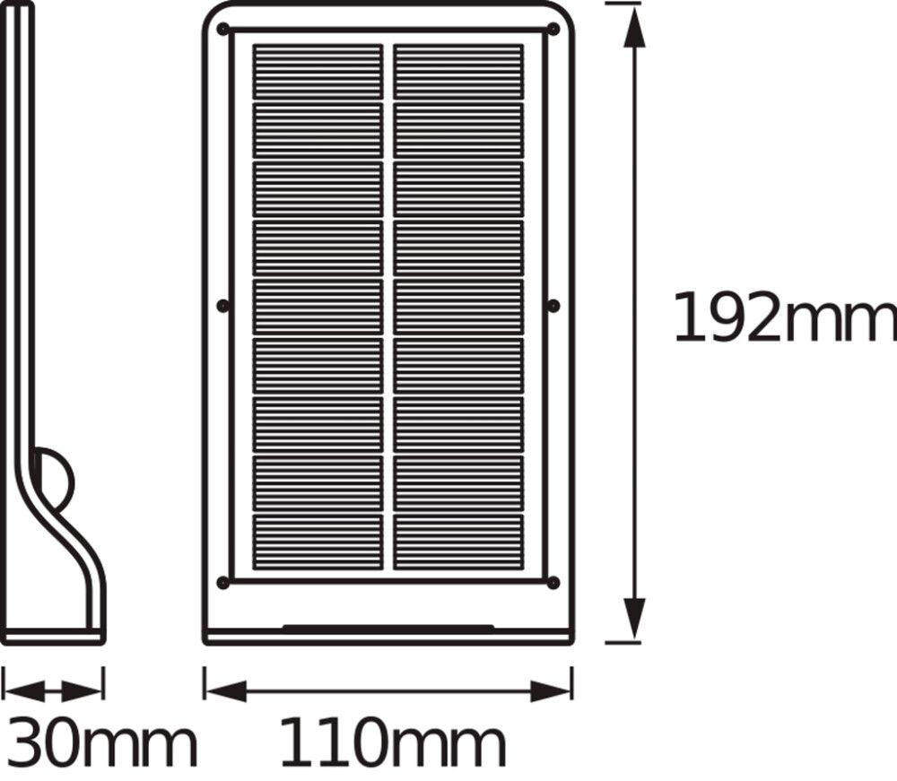 Liiketunnistinvalaisin Osram Doorled Solar hopea 19,2 x 11 cm IP44