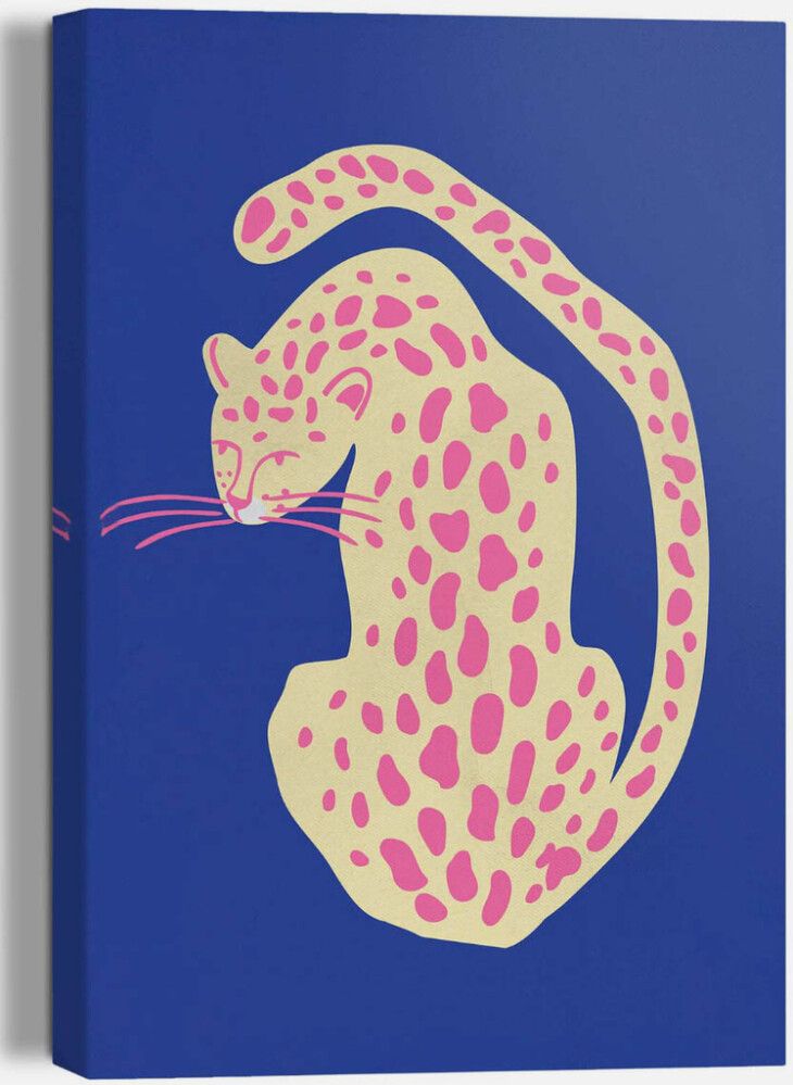 Sisustustaulu Reinders Blue Pink Cat 20 x 30 cm