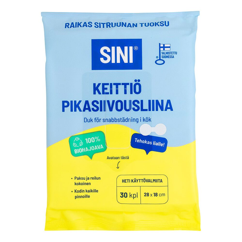 Keittiö pikasiivousliina Sini 30 kpl