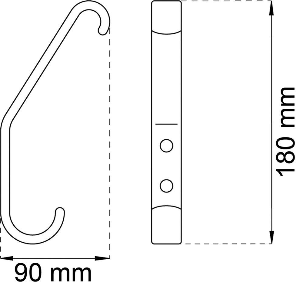 Koulukoukku Habo 1020 valkoinen 90 x 180 mm