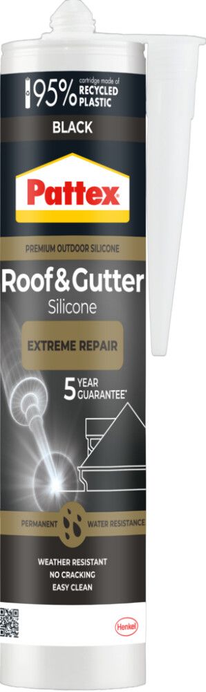 Katon korjausmassa Pattex musta 300 ml