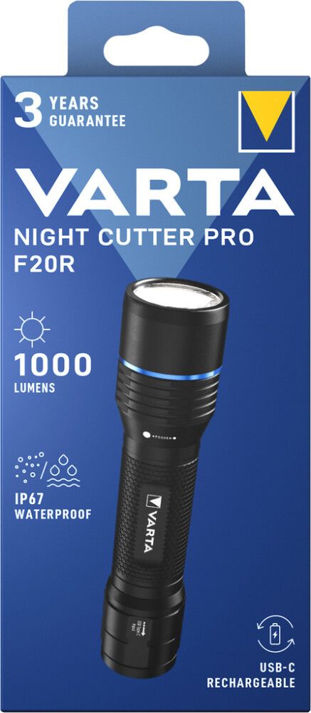 Taskulamppu Varta Night Cutter Pro F20R IP67