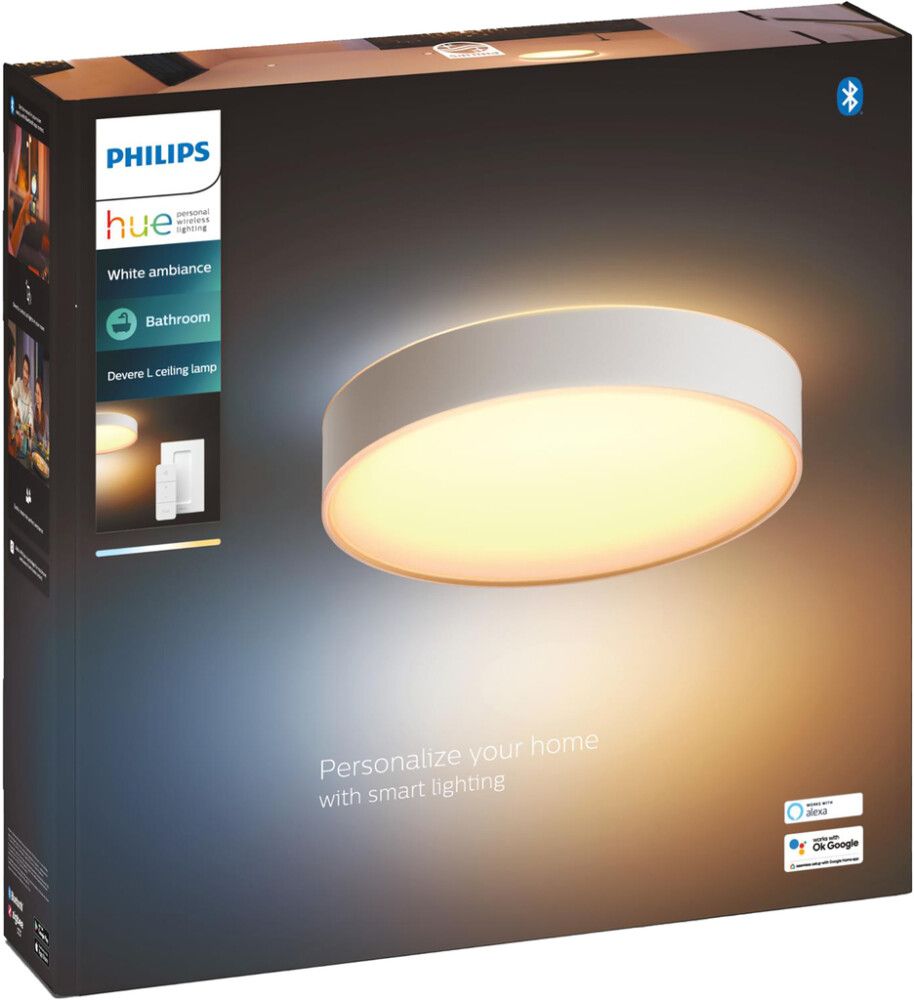 Kattovalaisin Philips Hue Devere L Valkoinen