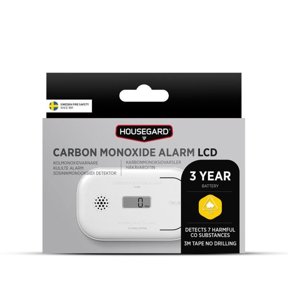 Häkävaroitin LCD-näytöllä Housegard CA108