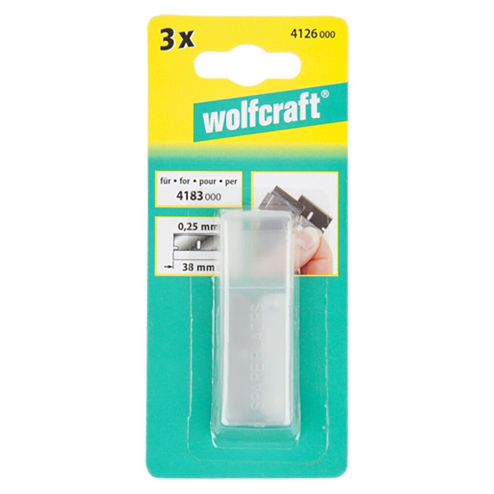 Kaapimen terät Wolfcraftt 3 kpl