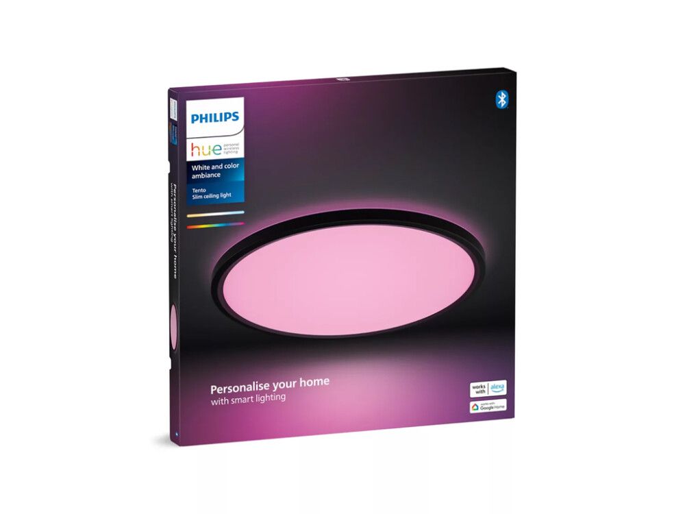 Kattovalaisin Philips Hue Tento white and color musta Ø 42 cm