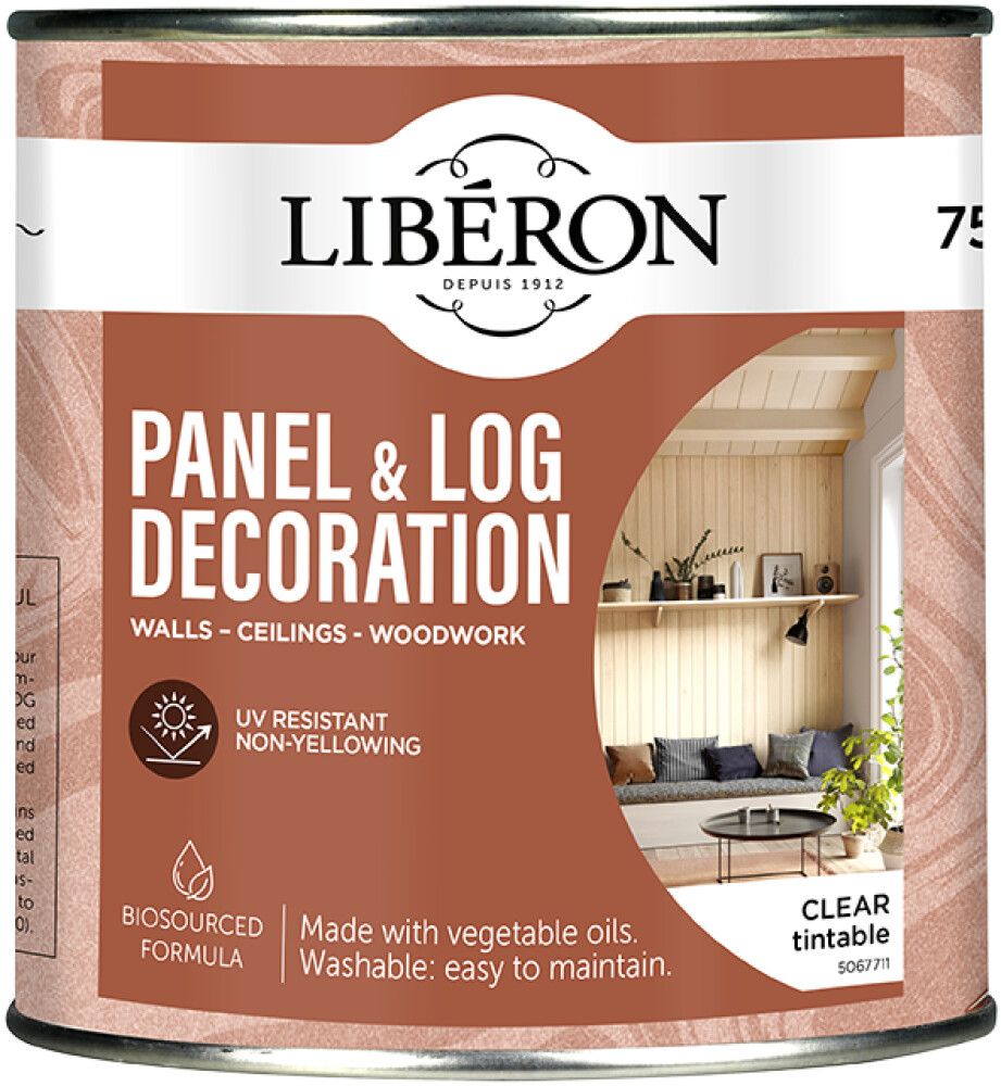 Paneeli- ja hirsisuoja Libéron valkoinen 750 ml