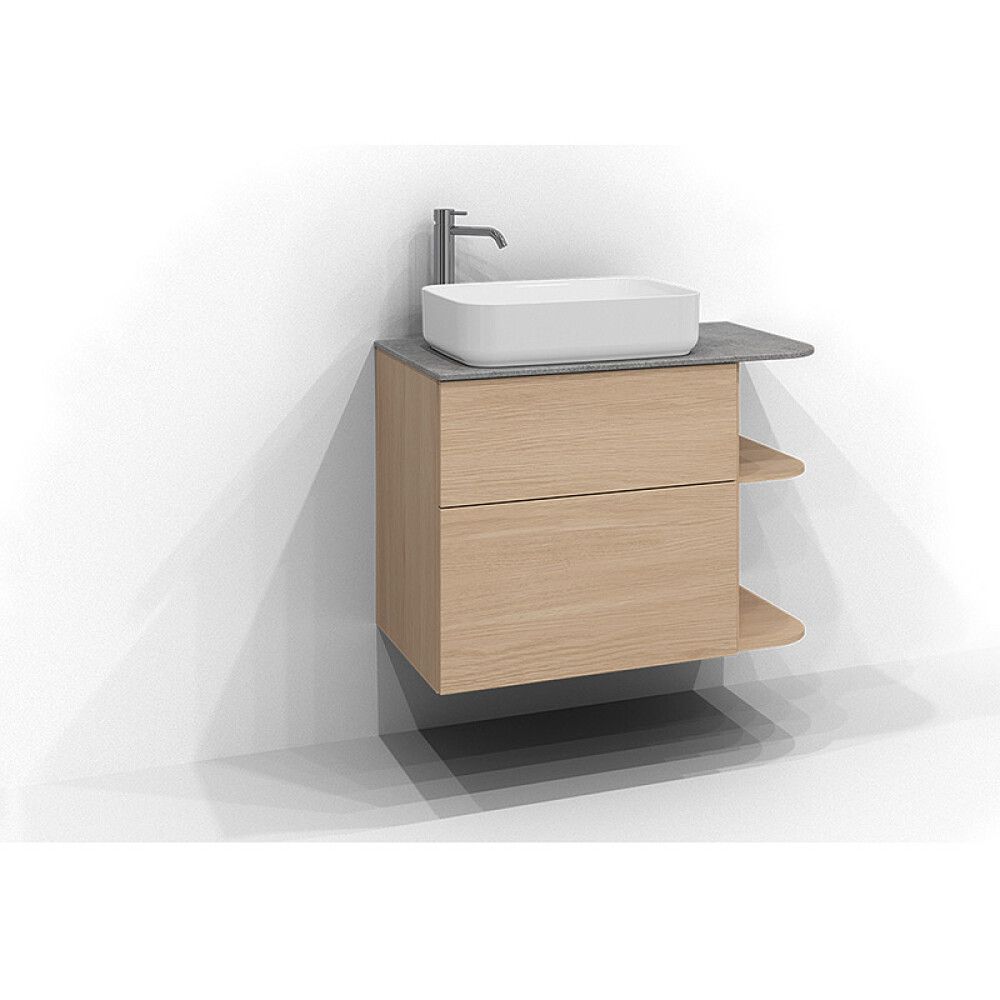 Pöytätaso Svedbergs Poem Soft Kalk oikea 81 x 46 cm