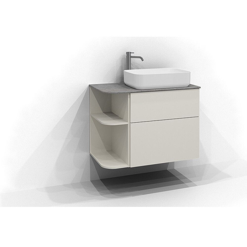 Pöytätaso Svedbergs Poem Soft Kalk oikea 81 x 46 cm