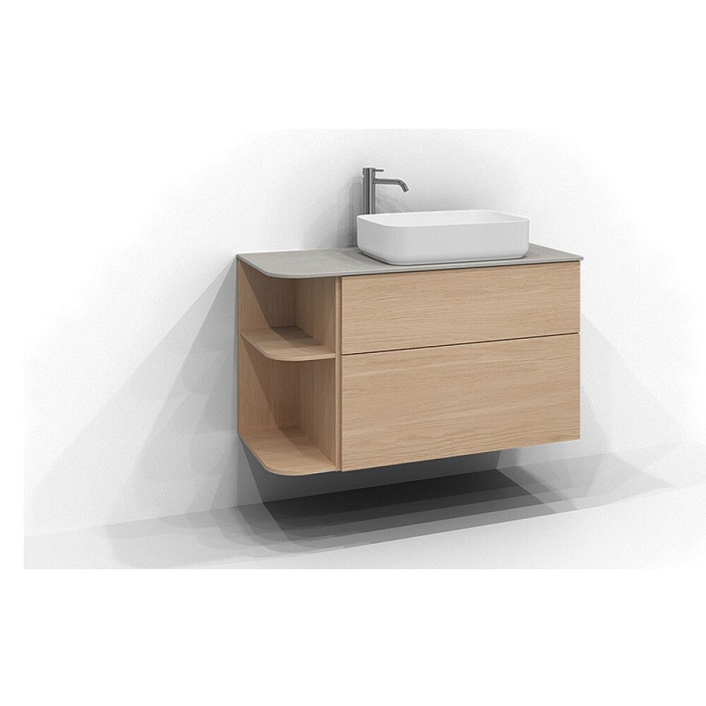 Allaskaappi Svedbergs Poem Soft oikea tammi 100 cm, 2 ltk