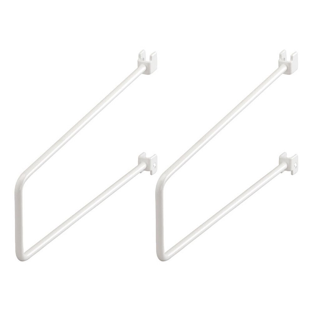 Kirjatuki seinäkiskoon Elfa Classic valkoinen 19 x 250 x 75 mm 2 kpl/pkt