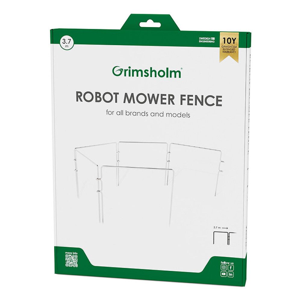 Robottiruohonleikkurin suoja-aita