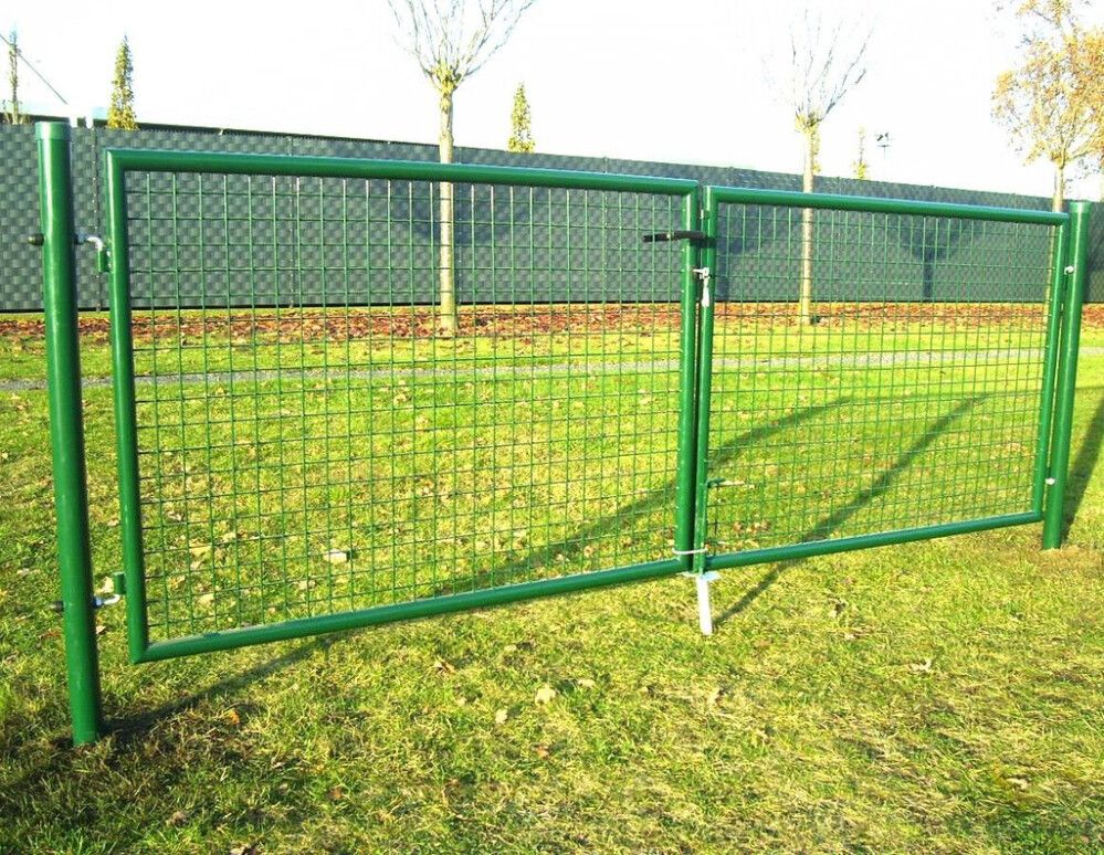 Tuplaportti 2-osainen 314 x 100 cm vihreä