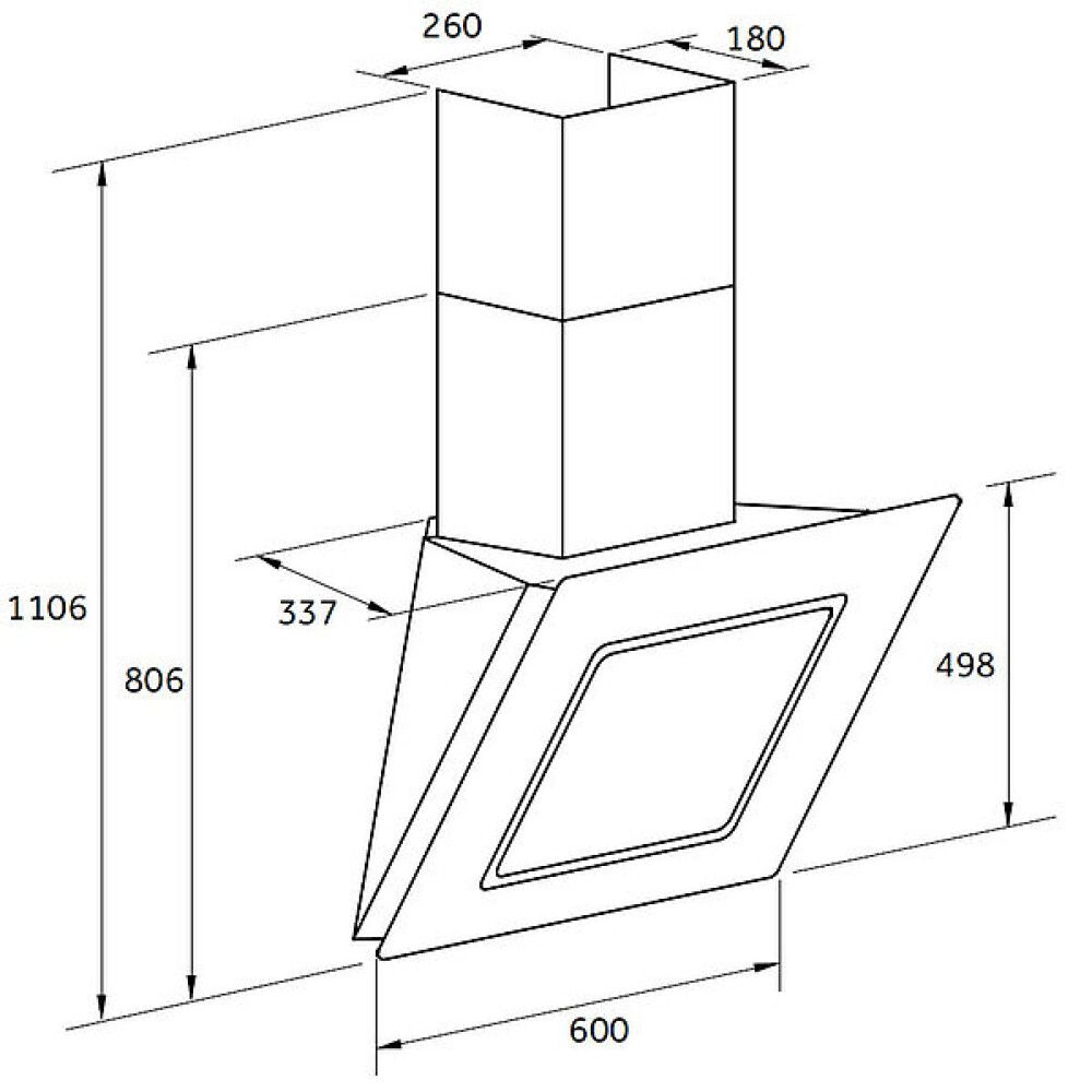 Liesituuletin Respekta CH22010WB Valkoinen 60 cm