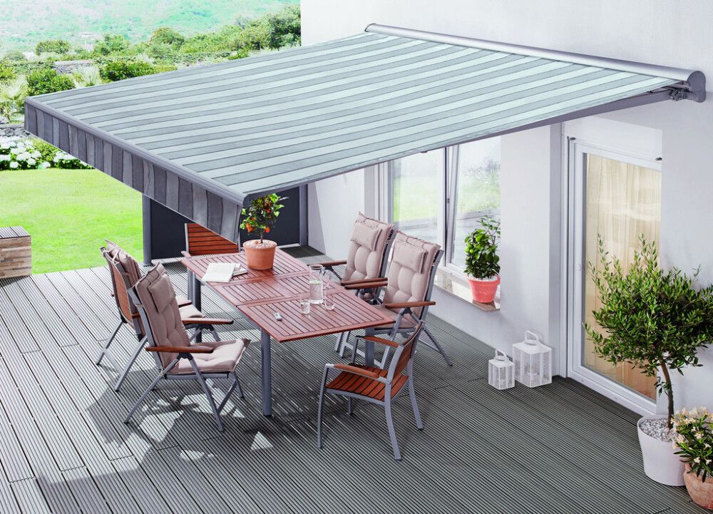 Puolikasettimarkiisi SunFun Design Harmaa 4 x 2,5 m