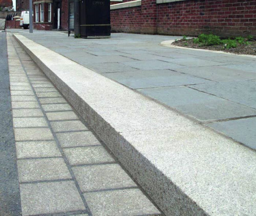 Graniittireunakivi antrasiitti 5 x 20 x 100 cm