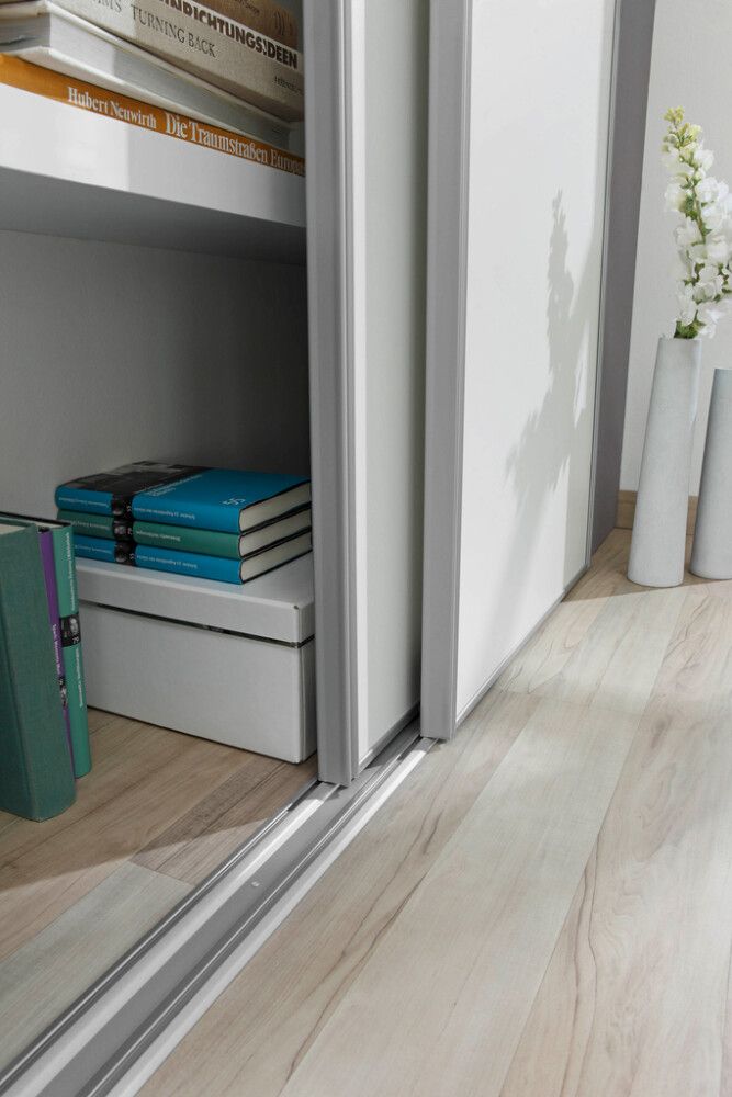 Liukuovisetti Valkoinen/harmaa 120 x 250 cm