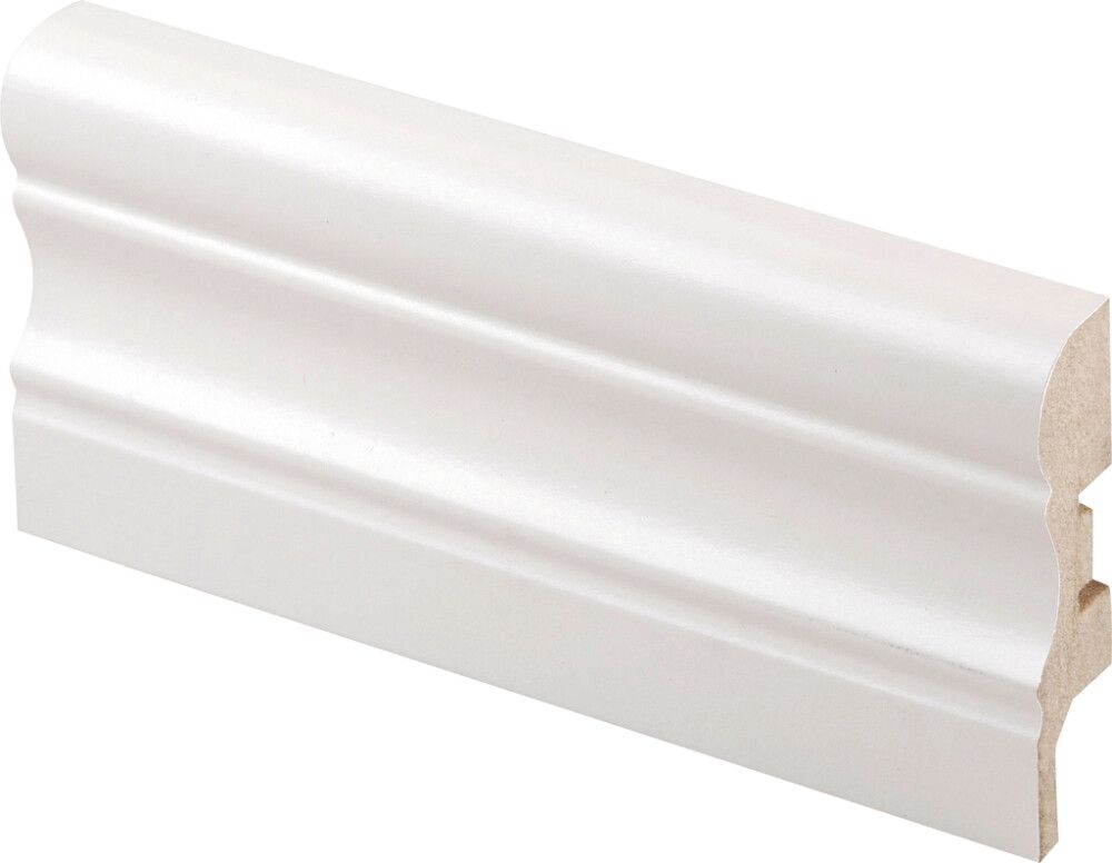 Jalkalista Maler Aura 15 x 60 x 2750 mm MDF Valkoinen