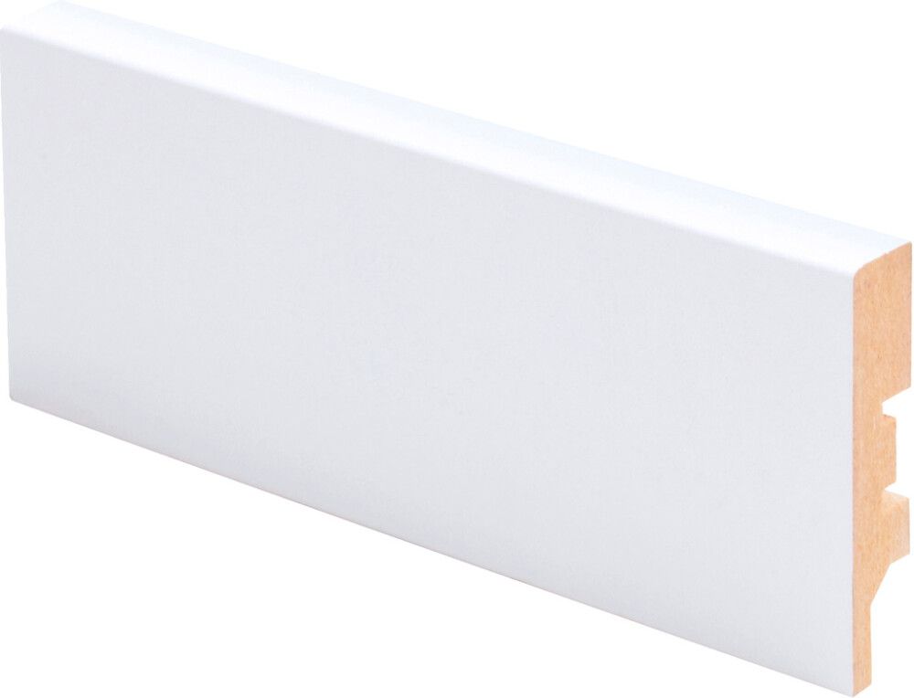Jalkalista Maler R2 12 x 58 x 2750 mm MDF Valkoinen