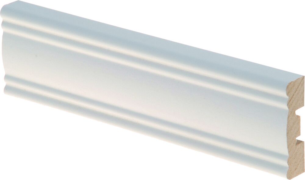 Peitelista Maler Aura 12 x 42 x 2200 mm MDF valkoinen