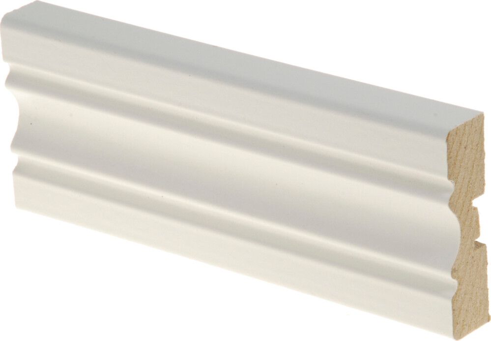 Peitelista Maler Aura 15 x 60 x 2200 mm MDF Valkoinen