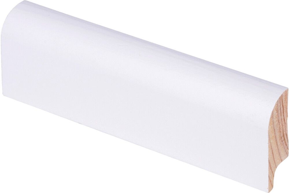 Jalkalista Maler 15 x 44 x 2700 mm Mänty Sormijatkettu Valkoinen