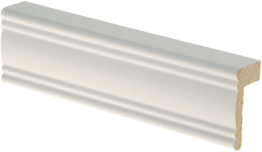 Reunalista Maler Aura 21 x 42/13 x 2200 mm MDF valkoinen