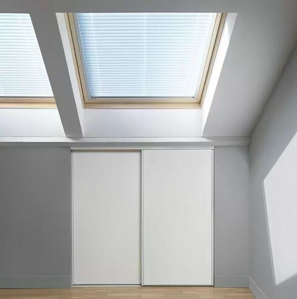 Liukuovisarja Optimum 120 x 120 cm valkoinen/harmaa