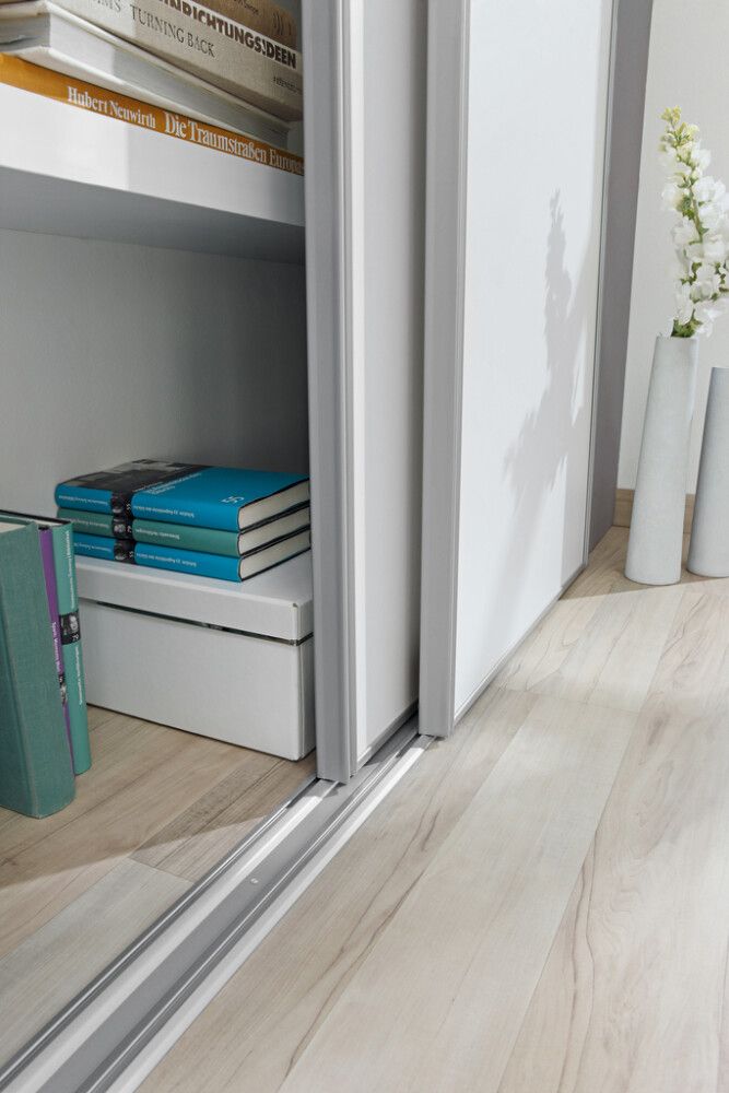 Liukuovisarja Optimum 120 x 120 cm valkoinen/harmaa