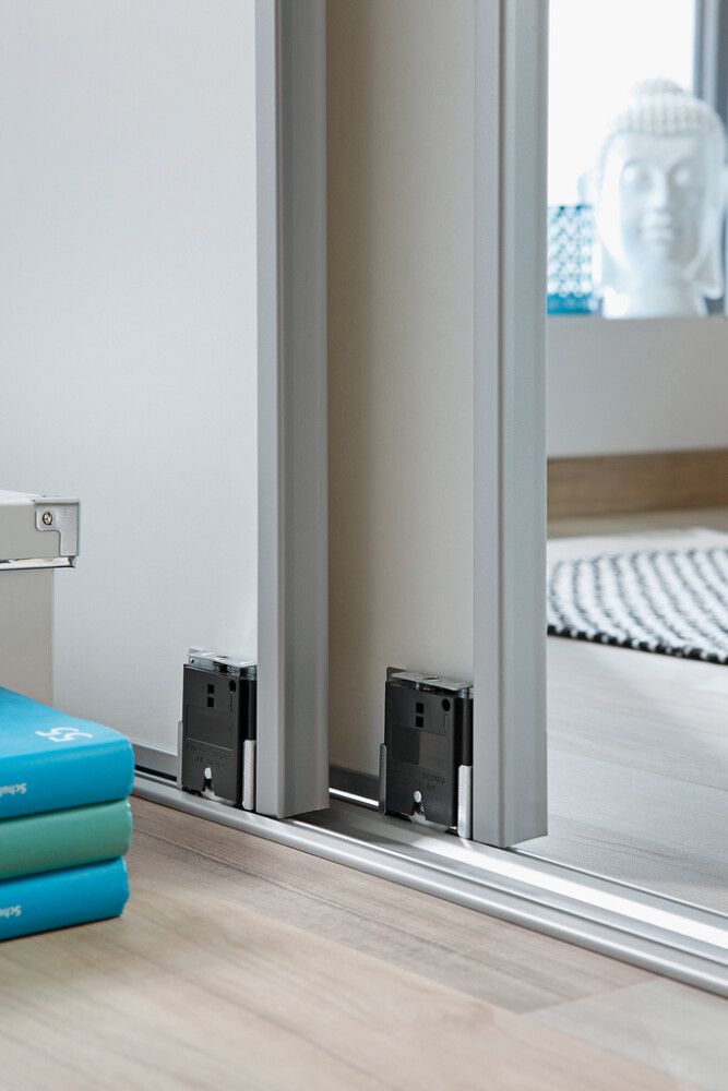 Liukuovisarja Optimum 120 x 120 cm valkoinen/harmaa