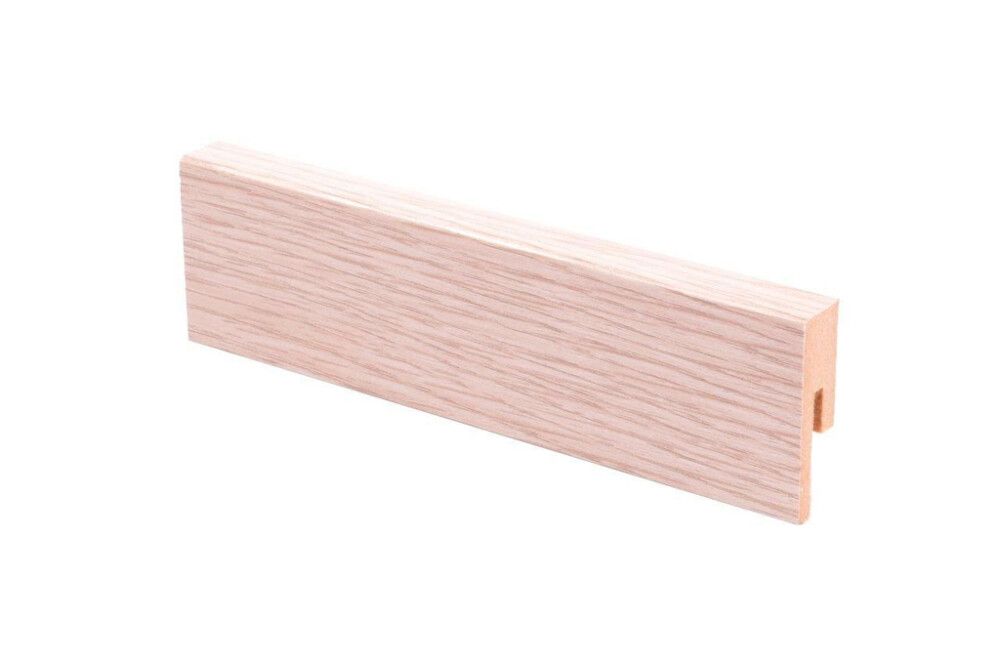 Jalkalista Maler R2 12 x 42 x 2750 mm MDF Valkolakattu Tammi