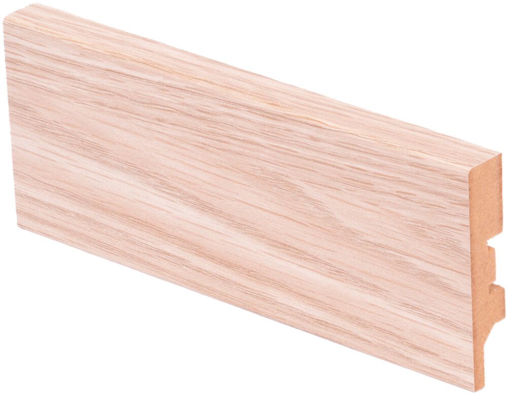 Jalkalista Maler R2 12 x 58 x 2750 mm MDF Valkolakattu Tammi