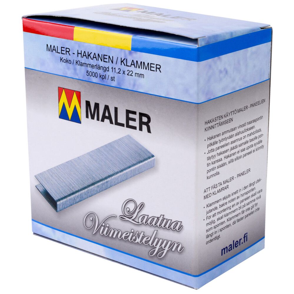 Hakasnaulaimen U-niitit Maler sinkitty 5000 kpl