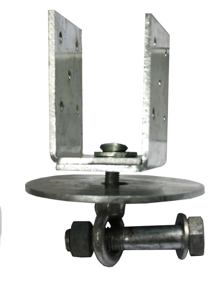 Säädettävä U-pilarikiinnike Lektar 45-90 x 95 /70 x 4 mm