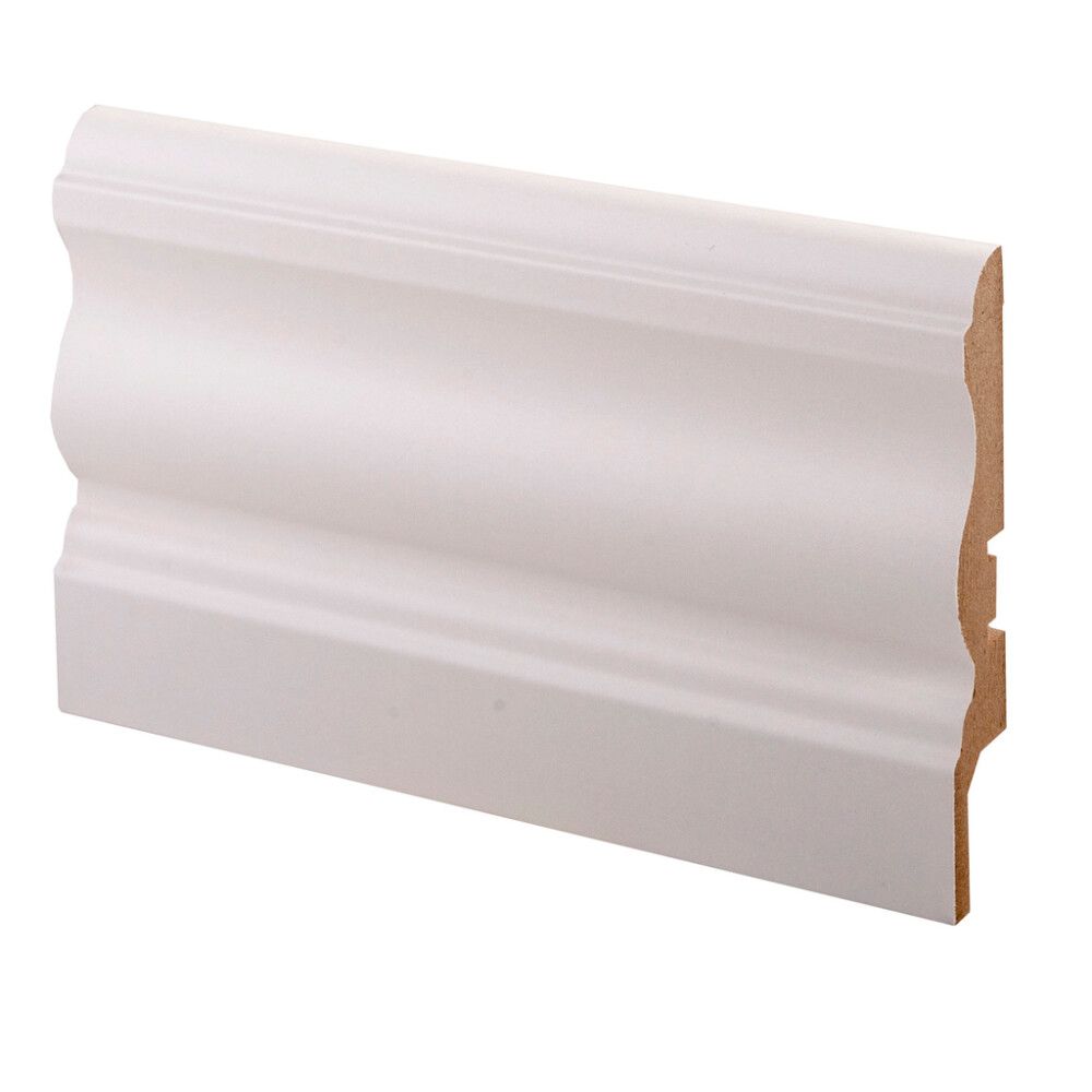 Jalkalista Maler Laine 15 x 92 x 2750 mm MDF Valkoinen