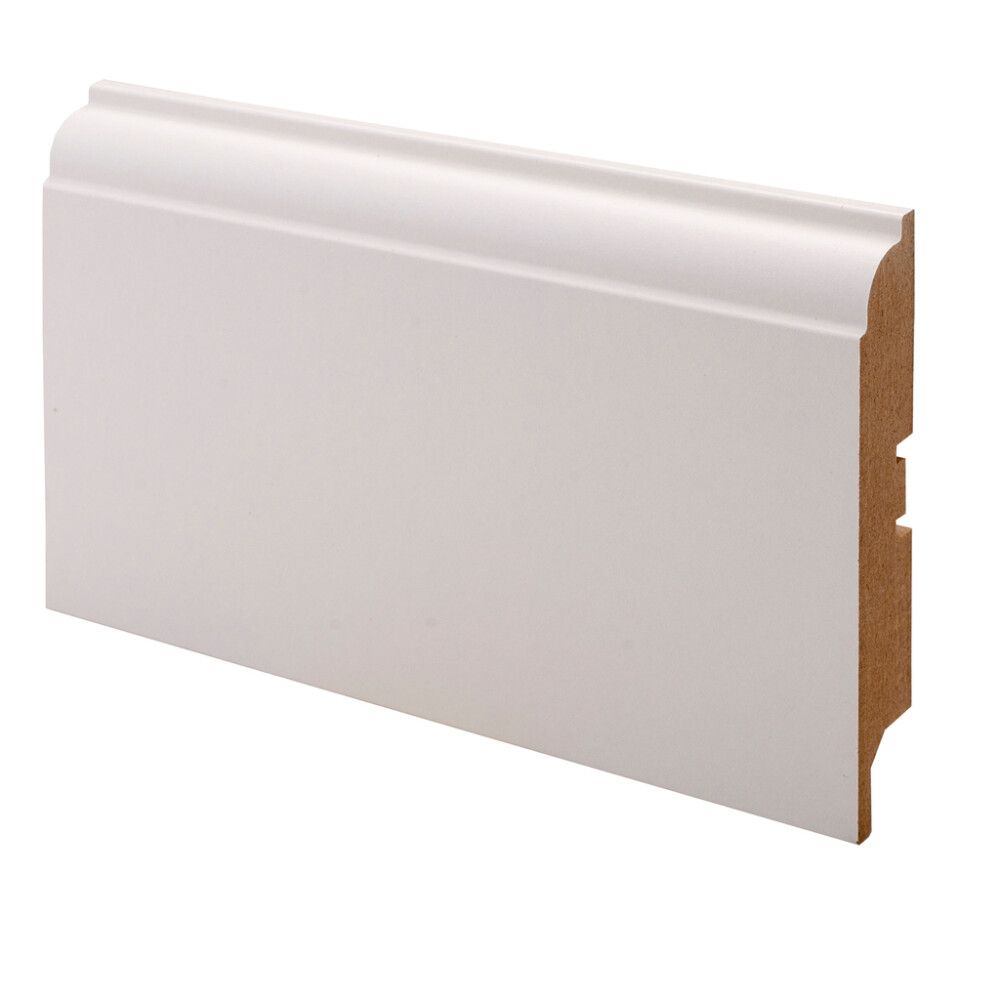 Jalkalista Maler Koski 15 x 92 x 2750 mm MDF Valkoinen