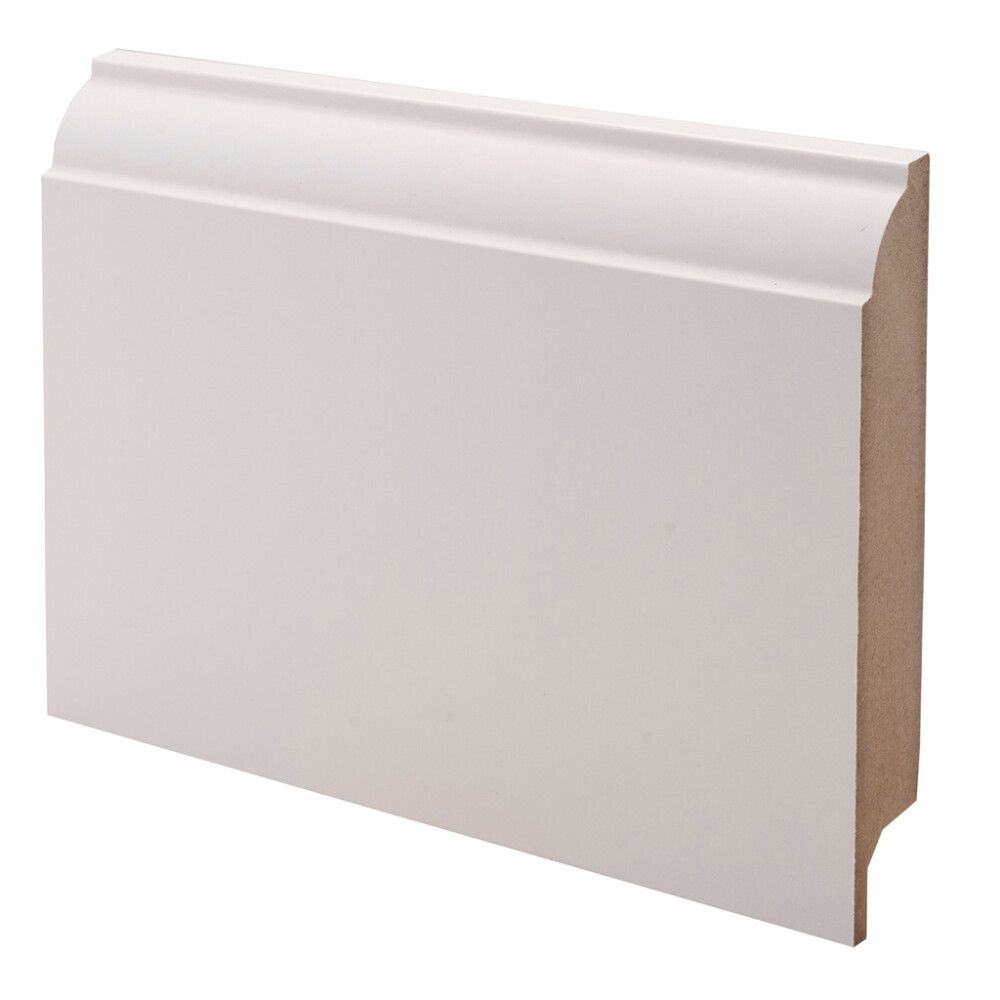 Jalkalista Maler Koski 19 x 113 x 2750 mm MDF Valkoinen