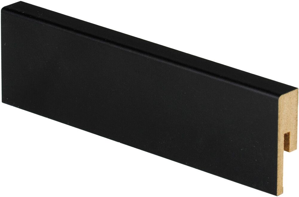 Jalkalista Maler R2 12 x 42 x 2750 mm MDF Musta