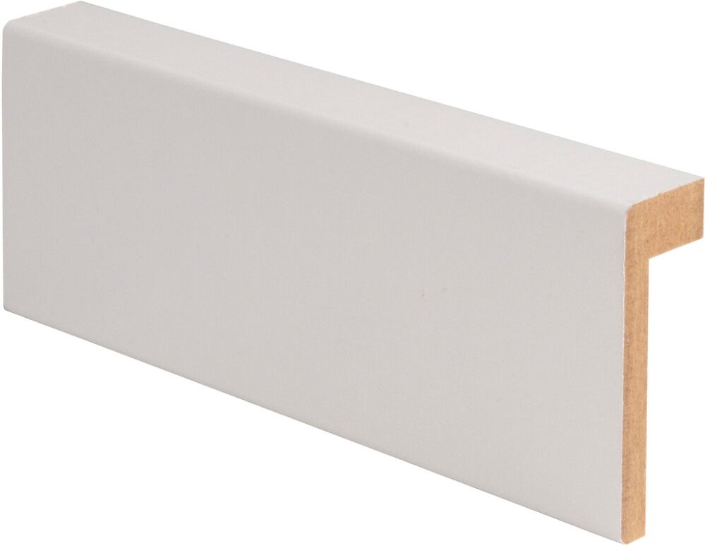Reunalista Maler 21 x 58/13 x 2200 mm MDF valkoinen