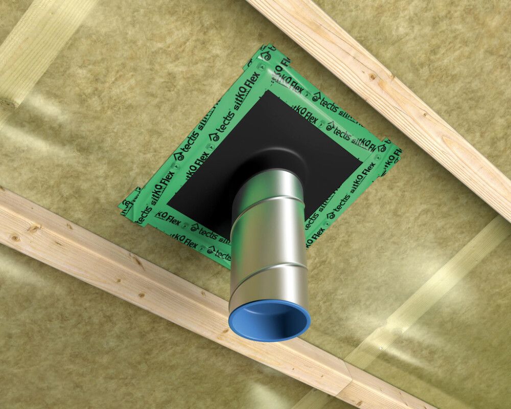 Läpivientimansetti Tectis Kaulux Musta 100 mm