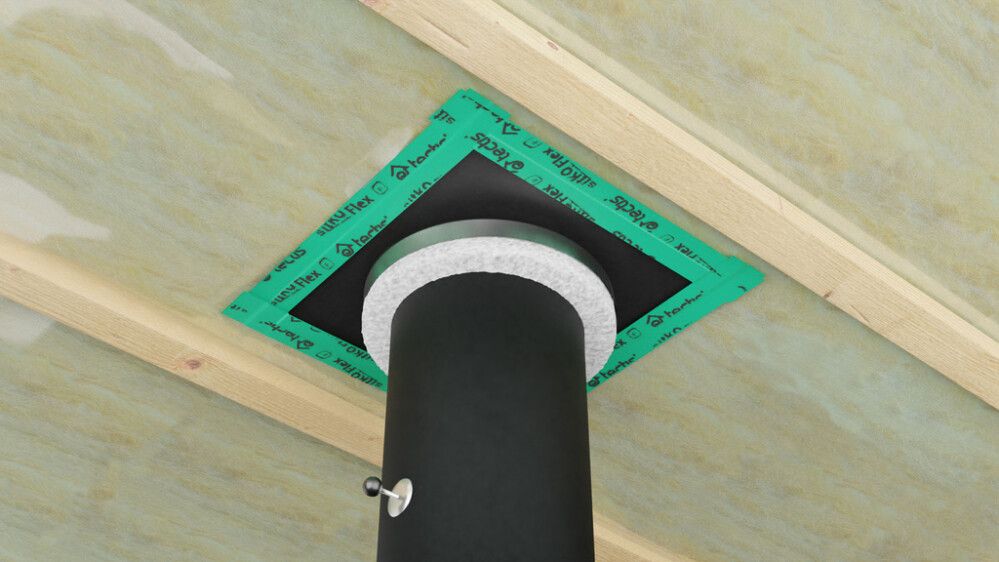 Läpivientimansetti Tectis Kaulux Musta 100 mm