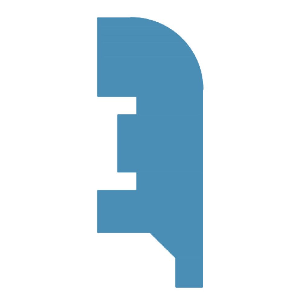 Jalkalista Maler R10 16 x 42 x 2750 mm MDF Tunne Tuhka