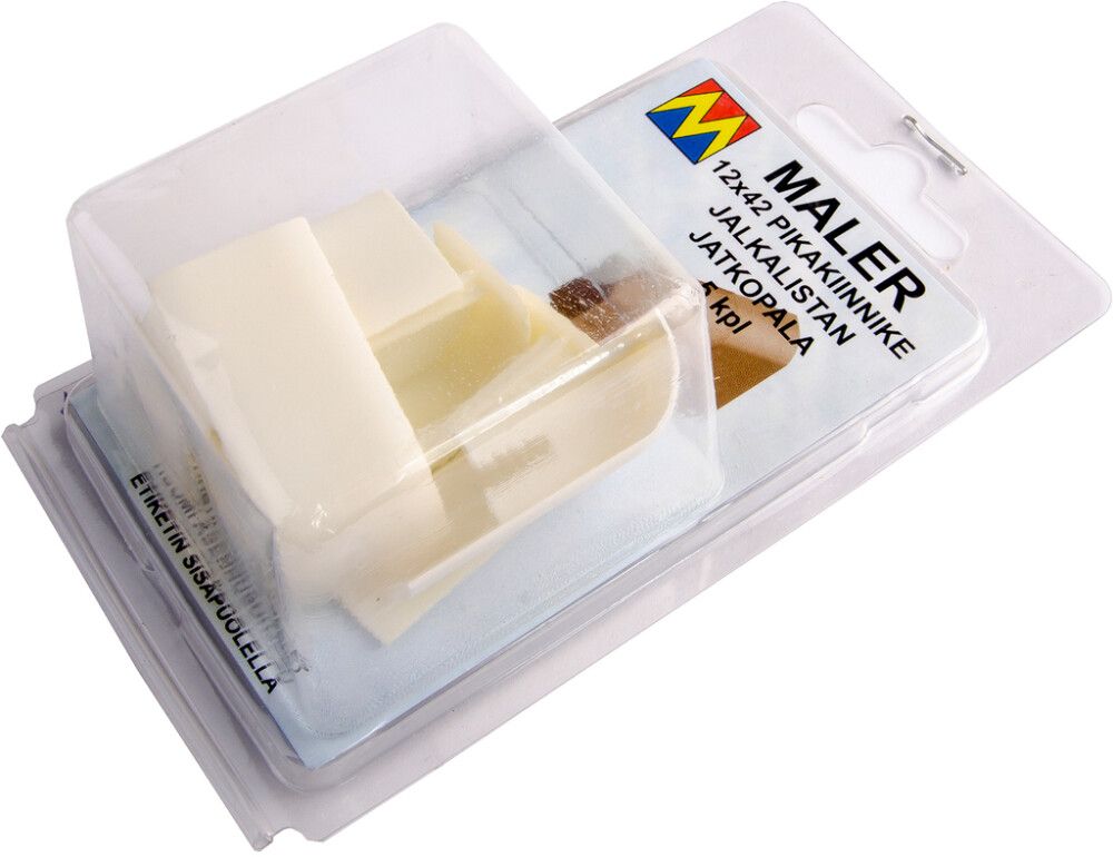Jalkalistan jatkopala Maler 5 kpl Valkoinen muovi